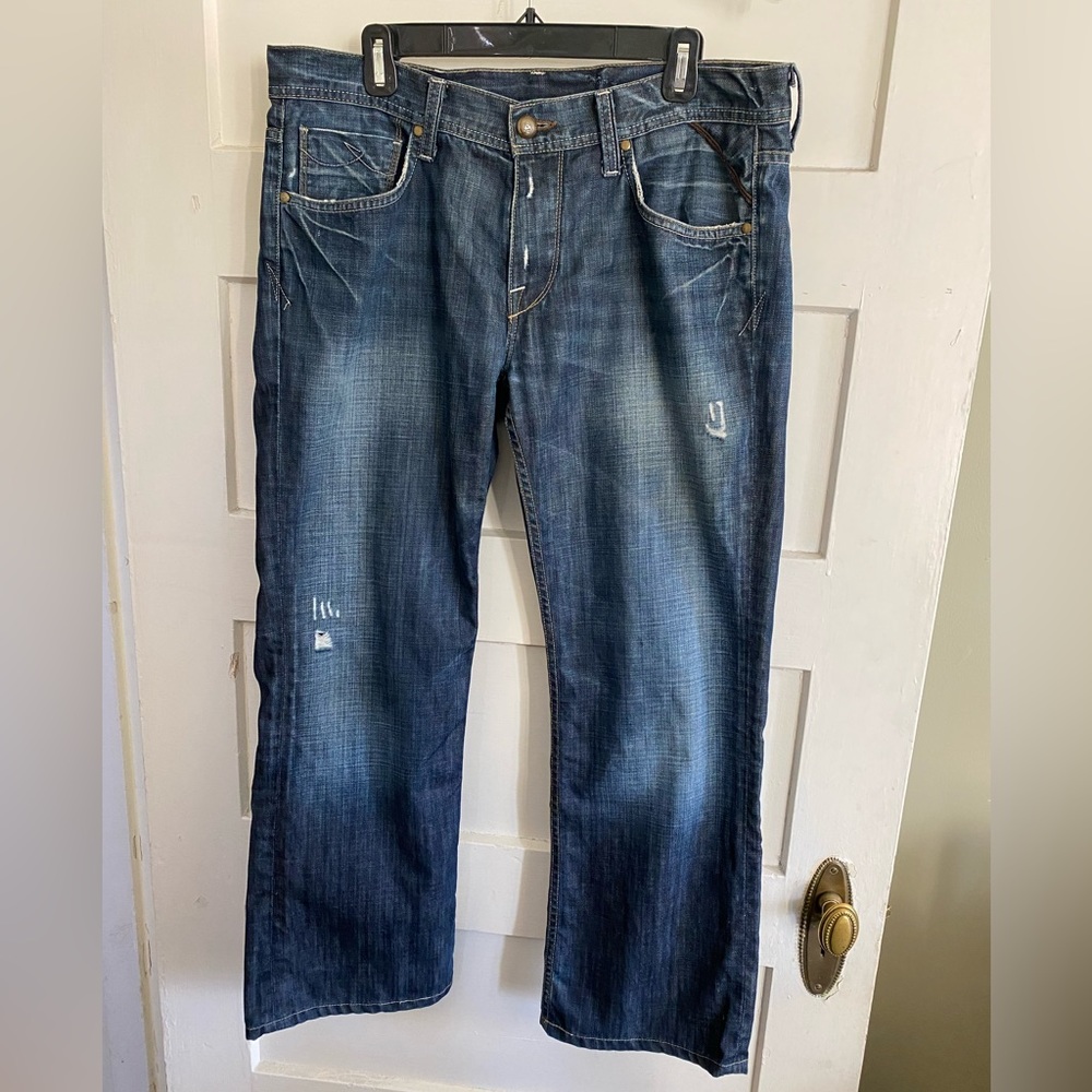 Brown Label Los Angeles Mutiny 5 pocket low rise boot cut size 34